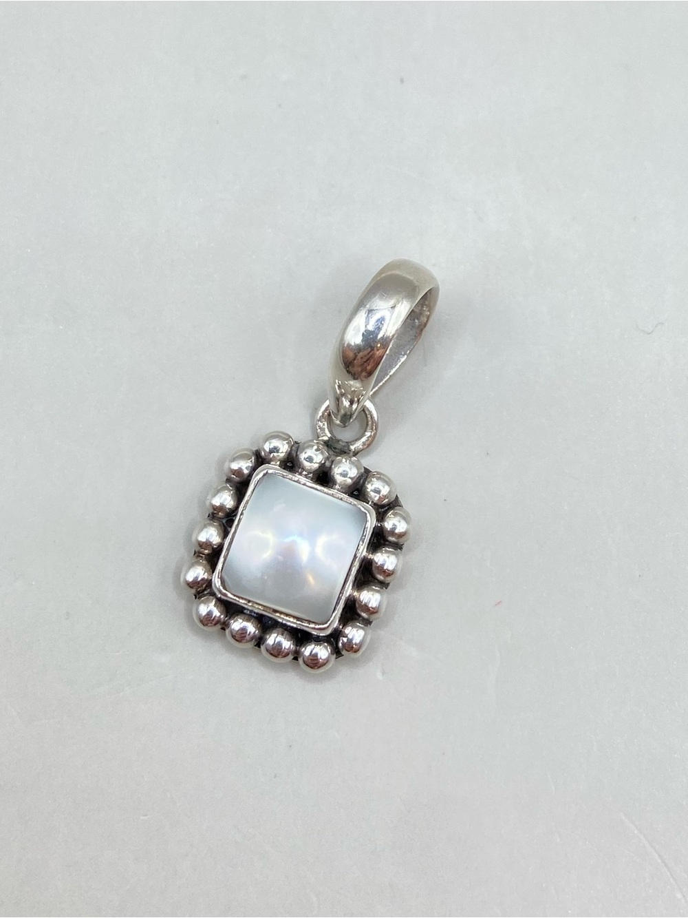 Silpada Silver and Button Pearl Pendant
